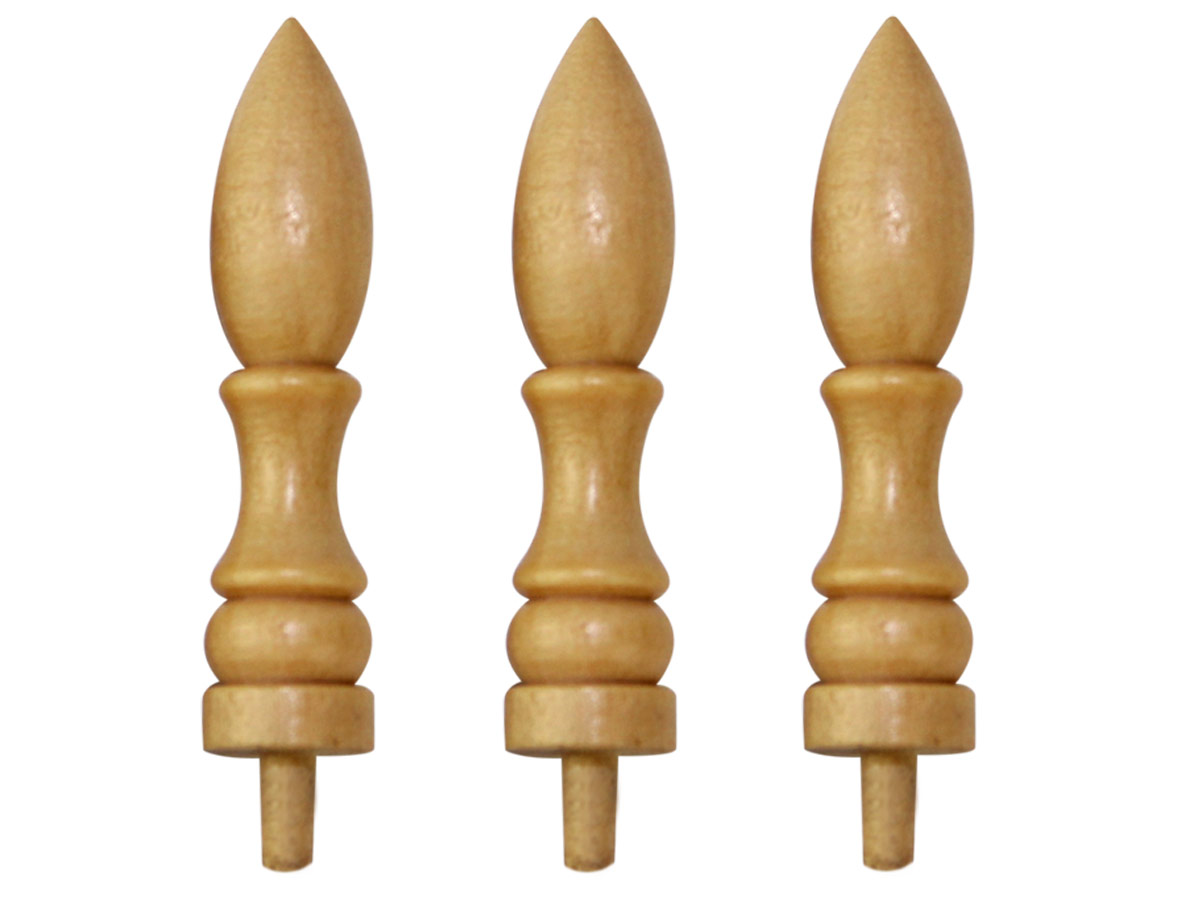 Set of 3 Boxwood Cribbage Pegs New Design