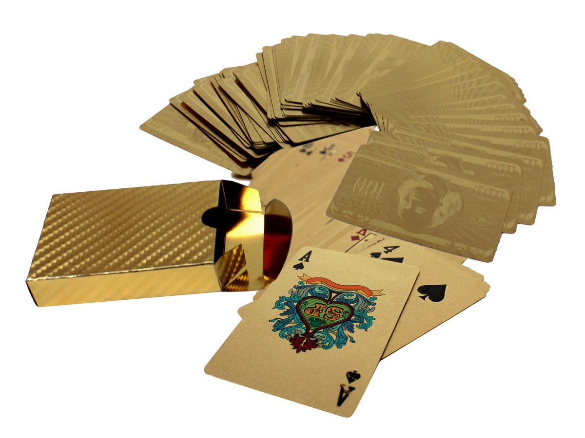 A Deck of 24K Gold Plated Playing Cards